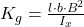 K_g=\frac{l\cdot b\cdot B^2}{I_x}